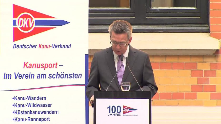 Rede Thomas de Maiziere - Festakt zu 100 Jahre DKV