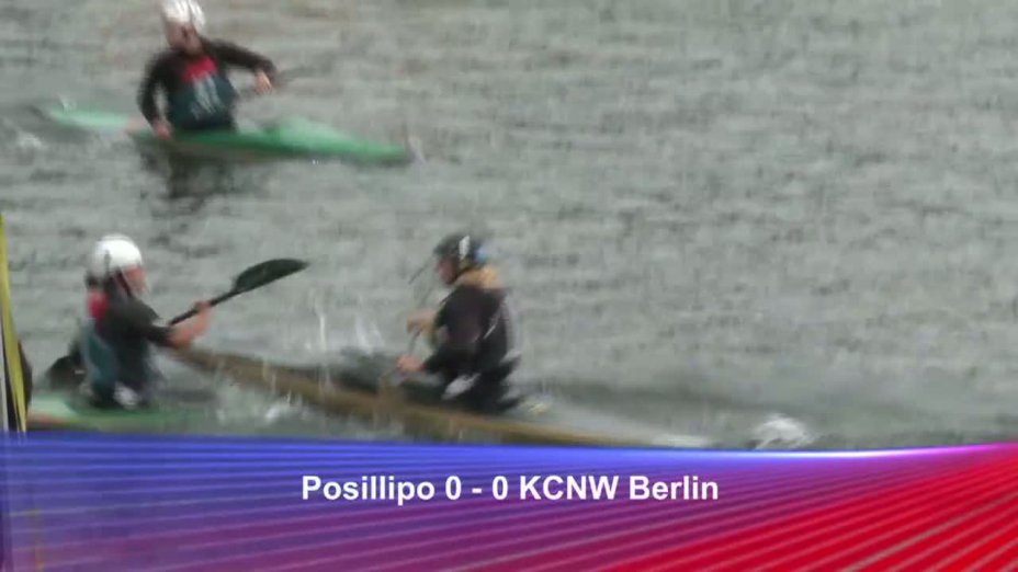 Spiel 133: Posillipo gegen KCNW Berlin bei der European Club Championships Canoepolo 2012